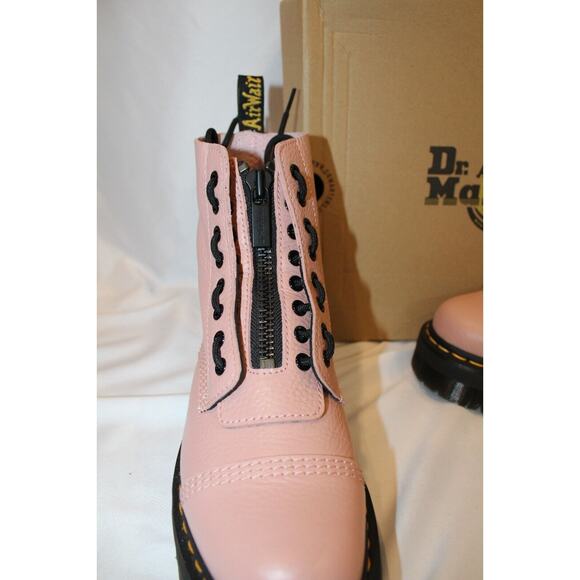 NIB Dr. Martens SINCLAIR MILLED LEATHER PLATFORM BOOTS MSRP $240‎ in Peach Beige - Picture 7 of 8